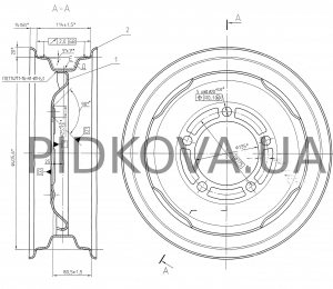 Колесо 4.50Ex16 36-3101010-А2
