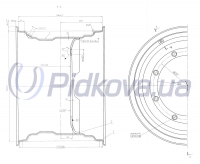 Колесо DW20x26 8902.3101012-30