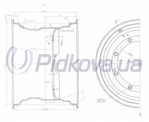 Колесо DW20x26 8902.3101012-30