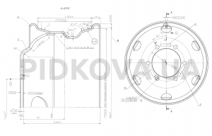 Колесо 6.00x17.5  DIA161 ET125