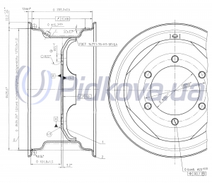 Колесо W8x16 W8-16-3107015